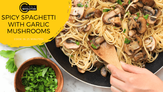 Spicy Spaghetti with Garlic Mushrooms Recipe