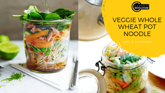 Veggie Whole Wheat Pot Noodle (Easy Lunch) Recipe