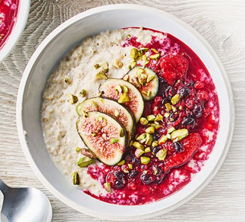 Fruity porridge bowl recipe